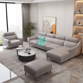 Sofa Góc Da Phòng Khách Mới Nhất Chất Lượng TPN339