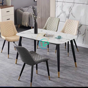 Bàn Ăn Bọc Da Hiện Đại Nhập Khẩu TP012