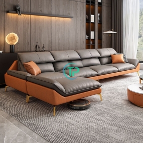 Sofa Góc Da Phòng Khách Bắc Âu Chất Lượng TPN404