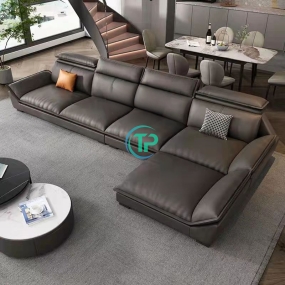 Sofa Góc Da Phòng Khách Hiện Đại Chất Lượng TPN341