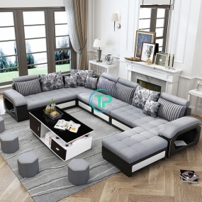 Sofa Góc Vải Phòng Khách Hiện Đại Chất Lượng TPN460