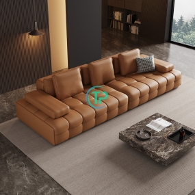 Sofa Băng Da Có Gối Tựa Cao Cấp TPN905