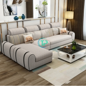 Sofa Góc Da Hàn Quốc Có Hộc Trà Chất Lượng TPN875