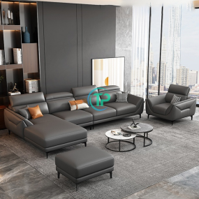Sofa Góc Da Nhập Khẩu Malaysia Hiện Đại TPN1152