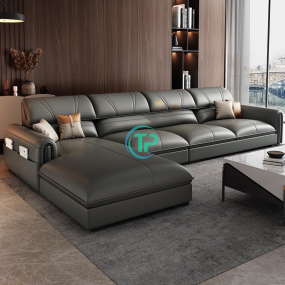 Sofa Góc Da Bắc Âu Hiện Đại TPN332
