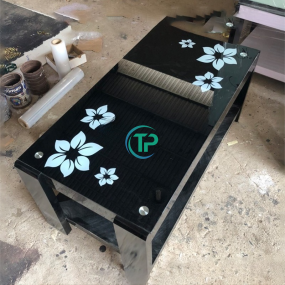 Bàn Gỗ Mặt Kính TP066