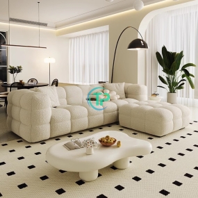 Sofa Vải Lông Cừu Phong Cách Bắc Âu TPN1023