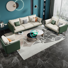 Sofa Da Căn Hộ Nhỏ Phong Cách Bắc Âu TPN360 Bán Chạy