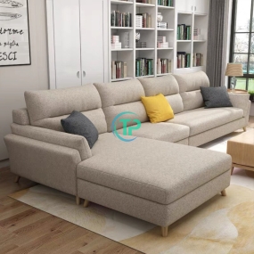 Sofa Góc Vải Màu Xám TP152