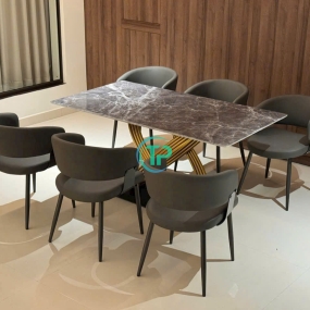 Bộ Bàn Mặt Đá Vi Tinh Thể Chân Cầu Vồng Mạ PVD TPBA026