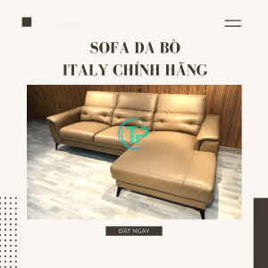 Sofa Góc Cao Cấp Da Bò Ý TP207