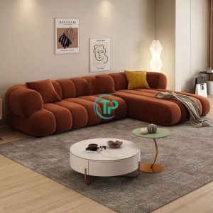 Bộ Sofa Góc Da Phòng Khách Đơn Giản Chất Lượng TPN981