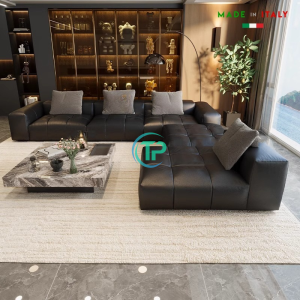 Sofa Da Bò Góc Ý Đẳng Cấp TPN1220