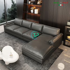 Sofa Da Bò Góc Ý Đẳng Cấp Sang Trọng TPN1221