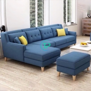 Sofa Góc Vải Màu Xanh Chất Lượng TP151