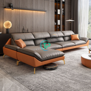 Sofa Góc Da Phòng Khách Bắc Âu TPN404