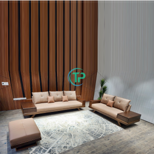 Trọn Bộ Sofa Gỗ Sồi Nga Tự Nhiên Sang Trọng TPN815