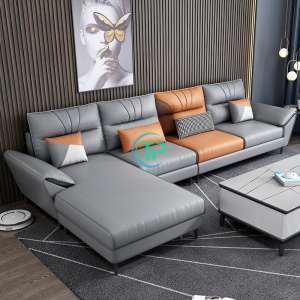 Sofa Góc Da Nhập Khẩu Malaysia Hiện Đại TPN986