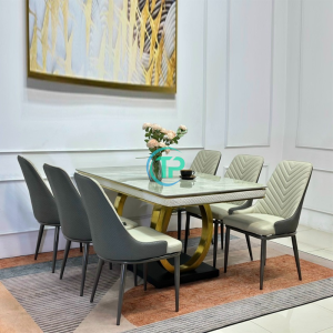 Bộ Bàn Mặt Đá Cao Cấp Chân O TPN296