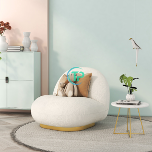 Sofa Đơn Vải Lông Cừu Nhập Khẩu TPN684