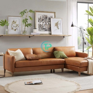Sofa Góc Da Chung Cư Nhỏ Cao Cấp TP701