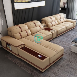 Sofa Góc Da Công Nghiệp Cao Cấp Chất Lượng TP348