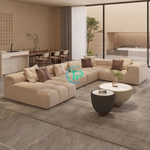 Bộ Sofa Góc Phòng Khách Da Sang Trọng Đẳng Cấp TPN903
