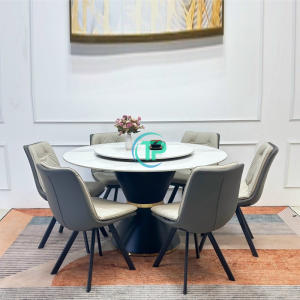 Bộ Bàn Ăn Tròn 6 Ghế Nhập Khẩu TPN300