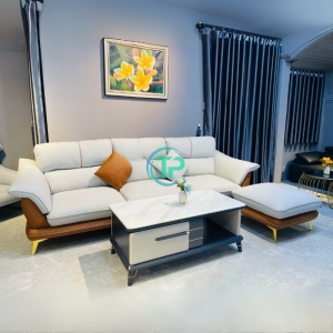 Sofa Băng Da Cao Cấp Sang Trọng Phối 2 Màu Giá Tốt TPN1361