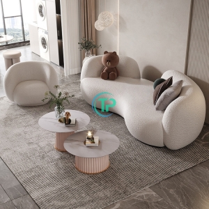 Bộ Sofa Băng Kèm Ghế Đơn Phong Cách Bắc Âu Giá Tốt TPN685