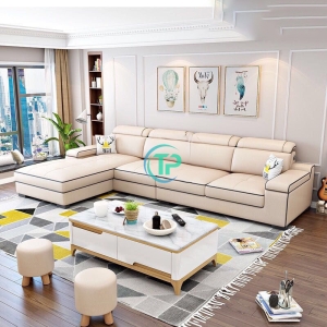 Sofa Góc Da Phòng Khách Đẳng Cấp TPN357