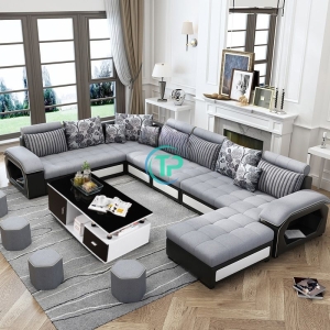 Sofa Góc Vải Phòng Khách Hiện Đại Chất Lượng TPN460