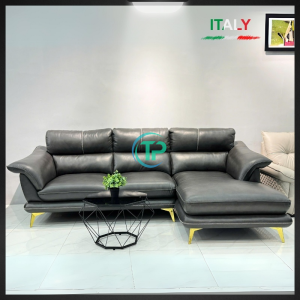 Sofa Da Bò Góc Ý Đẳng Cấp Sang Trọng TPN1329
