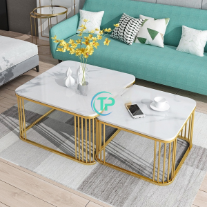 Bàn Mặt Đá Đôi Chữ Nhật TPN691