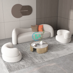Trọn Bộ Sofa Băng Kèm Ghế Đơn Phong Cách Bắc Âu TPN585