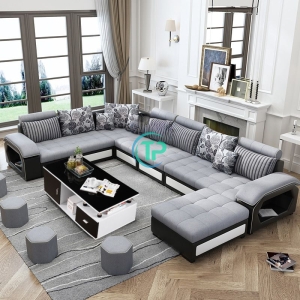 Sofa Góc Vải Phòng Khách Hiện Đại TPN460