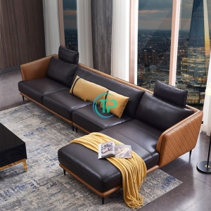 Sofa Góc Da Cao Cấp Hiện Đại Chất Lượng TPN886