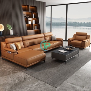Sofa Góc Da Phòng Khách Đẳng Cấp TPN338