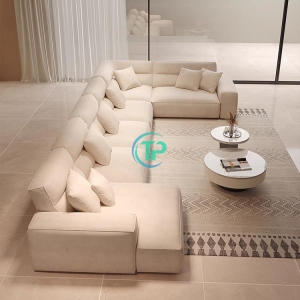 Bộ Sofa Góc Da Phòng Khách Tuyệt Tác Nghệ Thuật TPN1308