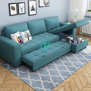 Sofa Giường Góc Có Hộc TP215