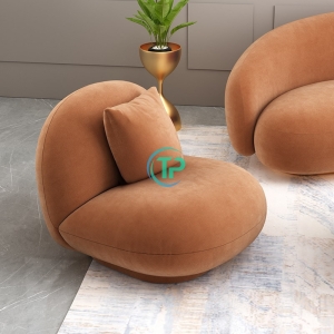 Sofa Băng Cong Phong Cách Hàn Quốc Kèm Ghế Đơn Chất Lượng TPN648