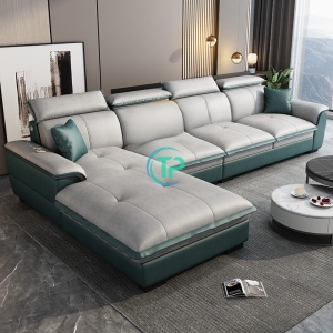 Sofa Góc Da Công Nghiệp Hàn Quốc TPN768