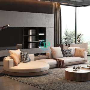 Bộ Sofa Góc Da Phòng Khách Cao Cấp TPN683