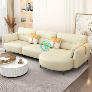 Sofa Góc Bo Tròn Da Hiện Đại TPN924