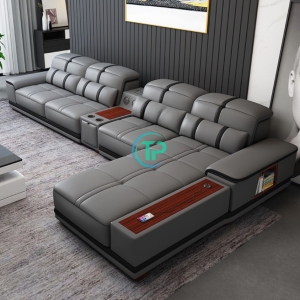Sofa Góc Da Công Nghiệp Cao Cấp TP348