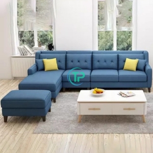 Sofa Góc Vải Màu Xanh TP151