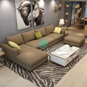 Sofa Góc Vải Nhập Khẩu Hiện Đại TP073