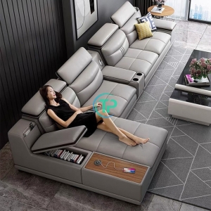 Trọn Bộ Sofa Góc Da Công Nghiệp Cao Cấp TP611