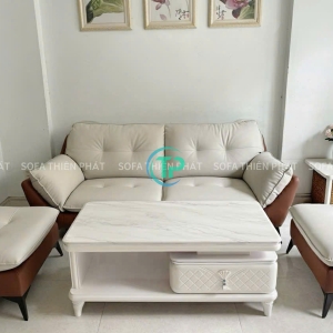 Bàn Trà Chữ Nhật Mặt Đá Nhập Khẩu BTN019